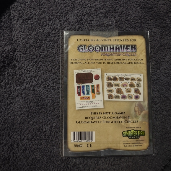 S/W NEW Gloomhaven Forgotten Circles, Solo Scenarios, and Removable Sticker Sets - Picture 14 of 14